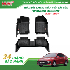 Thảm lót sàn ô tô Hyundai Accent 2018-2023 tràn viền bậc cửa Huvi