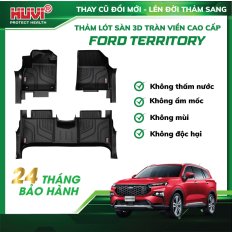 Thảm lót sàn ô tô Ford Territory 2023-2024 tràn viền bậc cửa Huvi