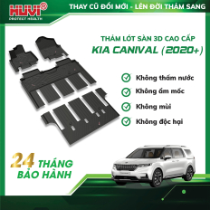 Thảm Lót Sàn Ô Tô Kia Carnival 2020 – 2023 3D nhựa TPE cao cấp