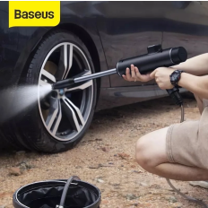 Máy phun tăng áp rửa xe ô tô sử dụng pin sạc Baseus Dual Power Portable Electric Car Wash Spray Nozzle (0.7MPa, 28.8W, IPX4, 30 phút sử dụng liên tục)