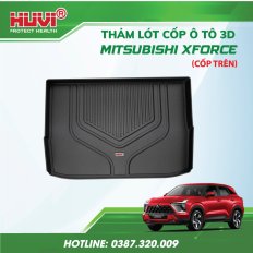 Thảm lót cốp ô tô Mitsubishi Xforce 2024 3D (Cốp trên) Huvi