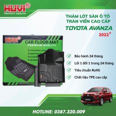 Thảm lót sàn ô tô Toyota Avanza 2022-2024 tràn viền bậc cửa Huvi