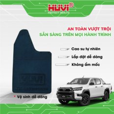 Tấm chắn bùn xe bán tải cao su tự nhiên cao cấp logo đen