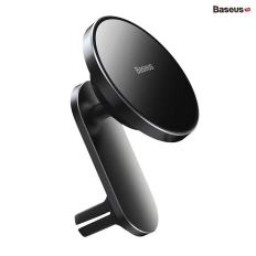 Đế giữ điện thoại tích hợp nam châm và Sạc không dây dùng trên xe ô tô Baseus Big Energy Car Mount Wireless Charger (15W, Magsafe Wireless Quick Charger and Holder for Car)