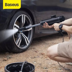 Máy phun tăng áp rửa xe ô tô sử dụng pin sạc Baseus Dual Power Portable Electric Car Wash Spray Nozzle (0.7MPa, 28.8W, IPX4, 30 phút sử dụng liên tục)