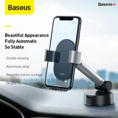 Bộ giá treo điện thoại dùng gắn kính hoặc táp lô trên xe hơi Baseus Simplism Gravity (Car Mount/ Holder with Suction Base)