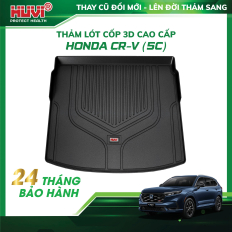 Thảm lót cốp ô tô Honda CRV 2024 nhựa TPE nguyên sinh Huvi