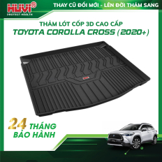 Thảm lót cốp ô tô Toyota Cross 3D 2020-2023 nhựa TPE cao cấp